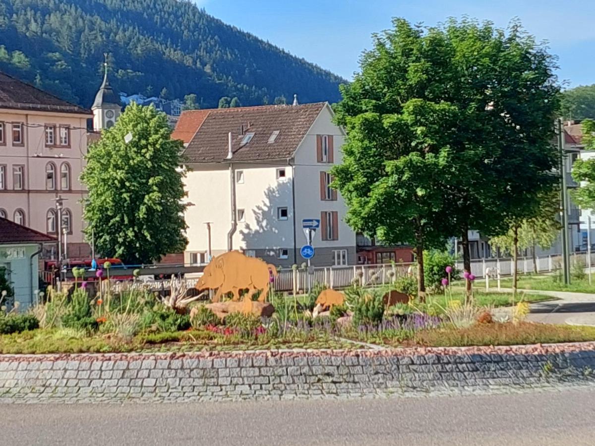 Apartement Am Waldrand Bad Wildbad Exterior photo